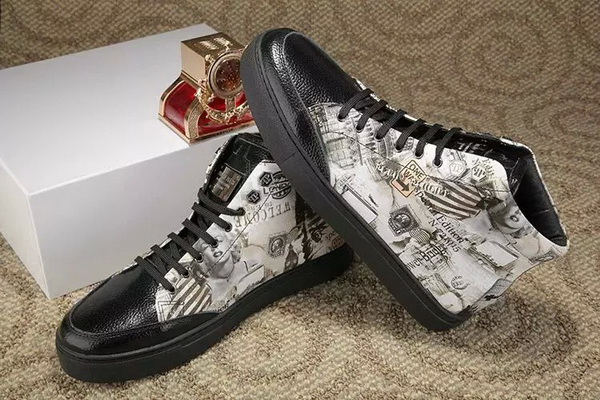 PhiliPP Plein High-Top Fashion Men Shoes--031